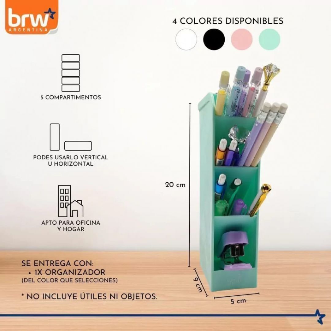 organizador-de-escritorio-5-compartimientos-verde-pastel-brw-56621