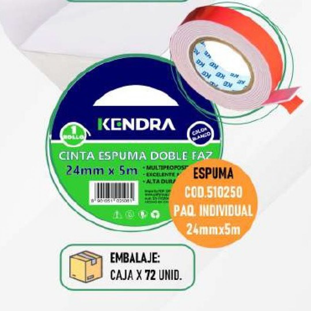 cinta-adhesiva-doble-faz-espumada-kendra-24x5mts-3371