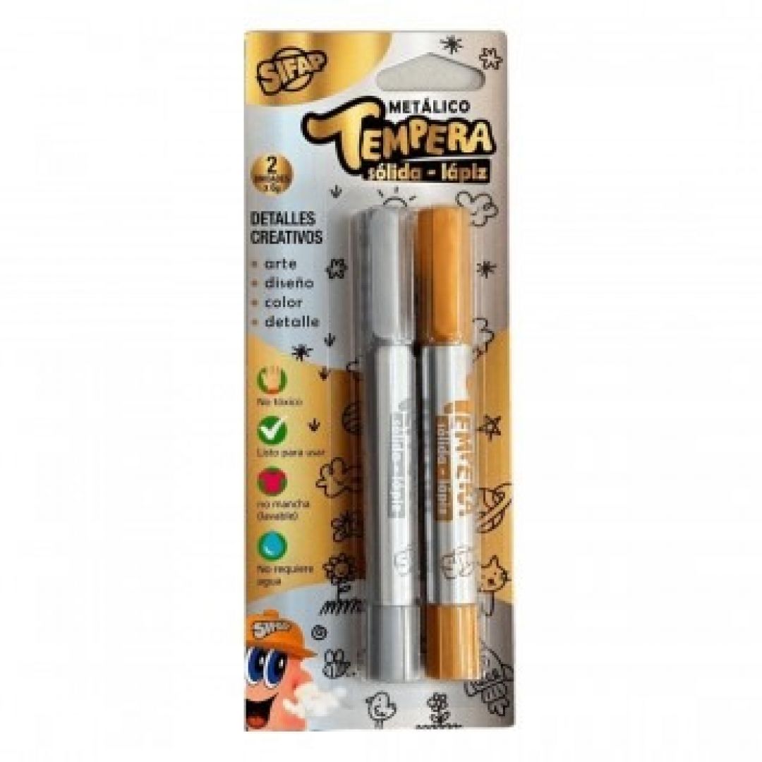 tempera-sifap-solida-en-lapiz-x-2-metal-dorado-y-plateado-39274