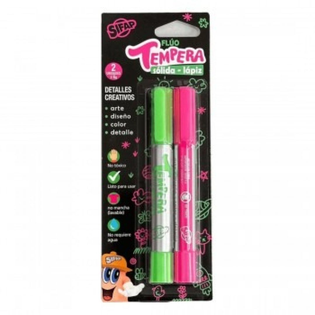 tempera-sifap-solida-en-lapiz-x-2-fluo-verde-y-fuscia-39275