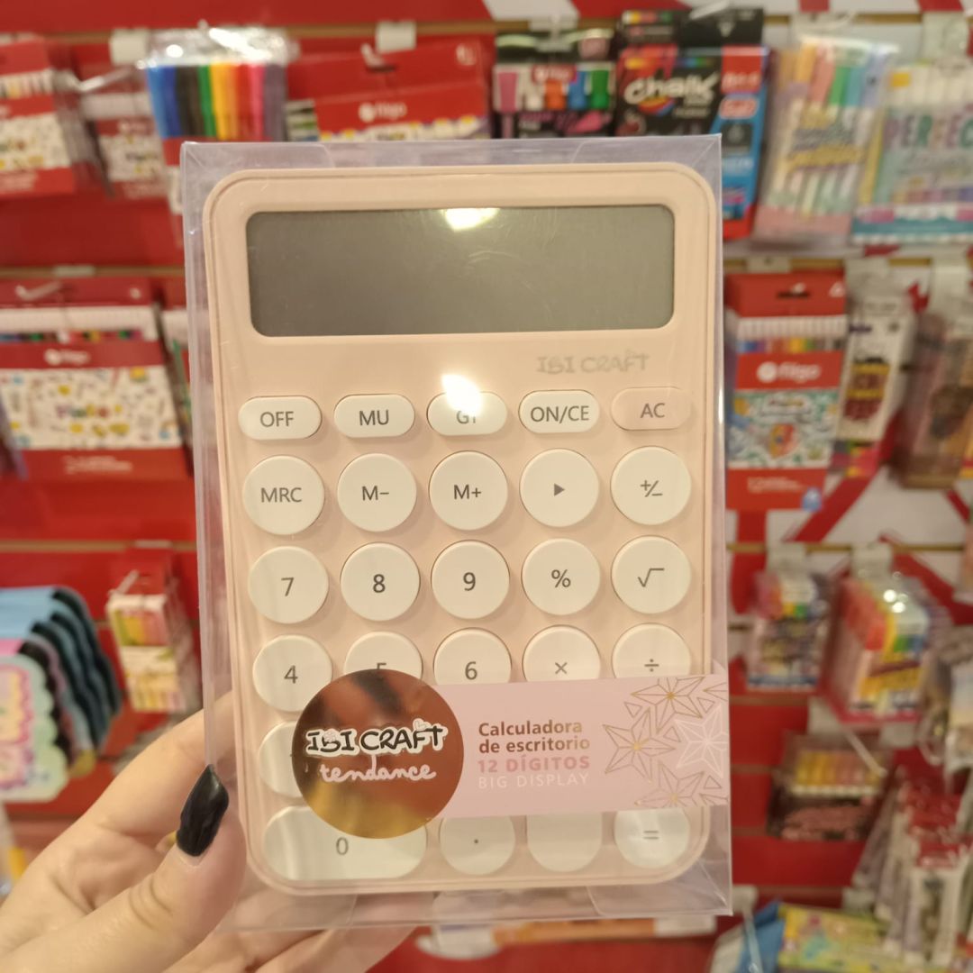 calculadora-ibi-craft-rosa-12-dig-0509